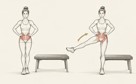 Standing hip abduction