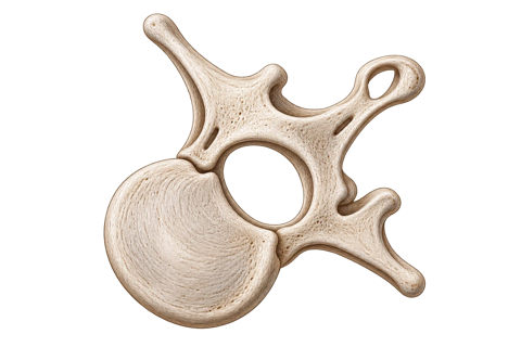Anatomical illustration of a vertebra